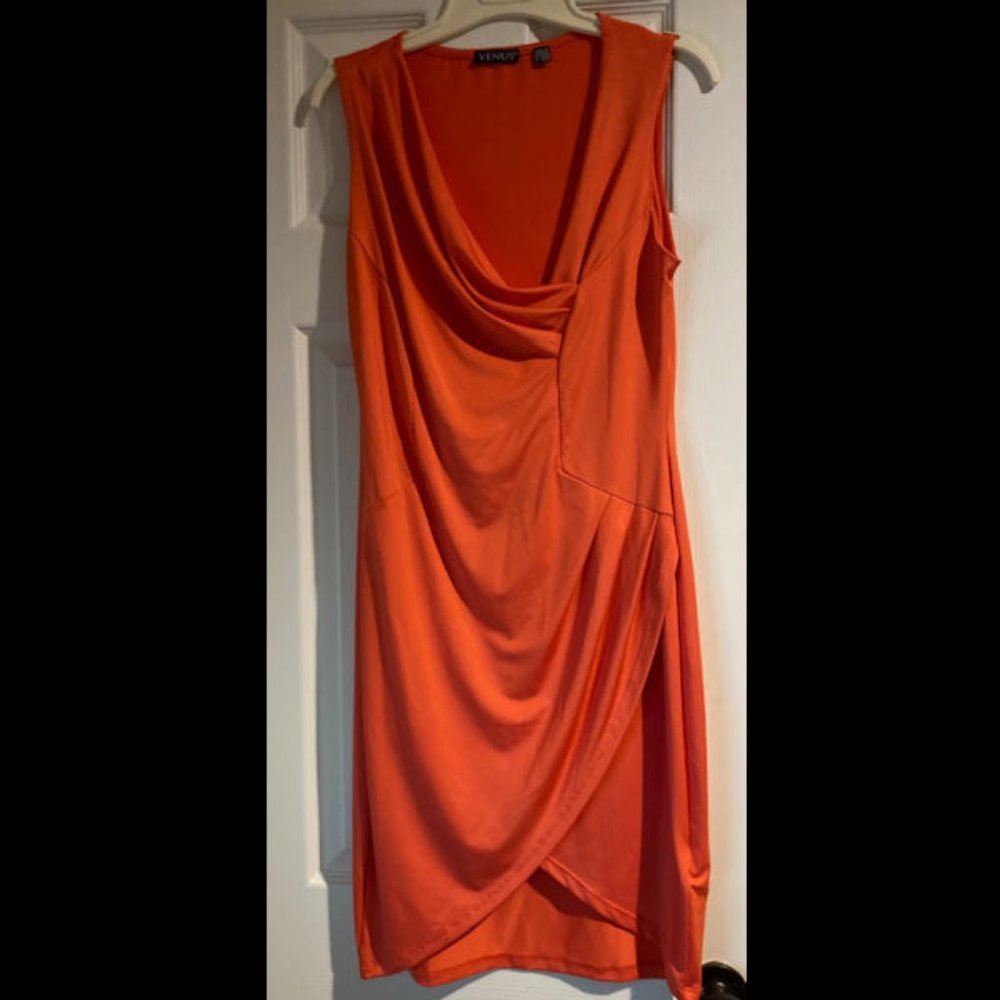 Venus dress, tangerine, size medium